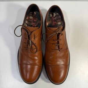 Camper Men's US 10.5 EU 44 Oxford Brown Leather Outsole Lace Up Shoes